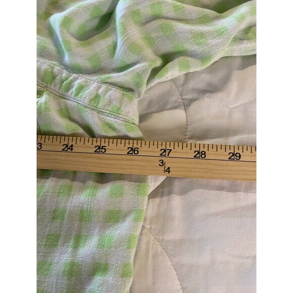 Torrid Women's Plus Size 4 Green Gingham Button Front Lined Top - Picture 14 of 14